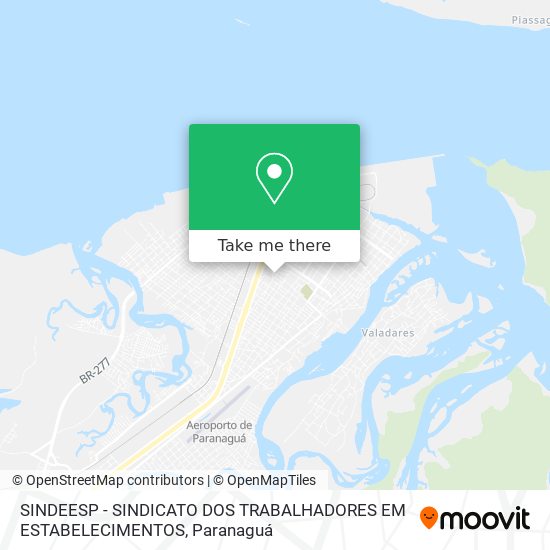 SINDEESP - SINDICATO DOS TRABALHADORES EM ESTABELECIMENTOS map