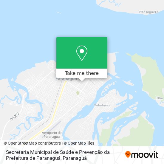 Secretaria Municipal de Saúde e Prevenção da Prefeitura de Paranaguá map