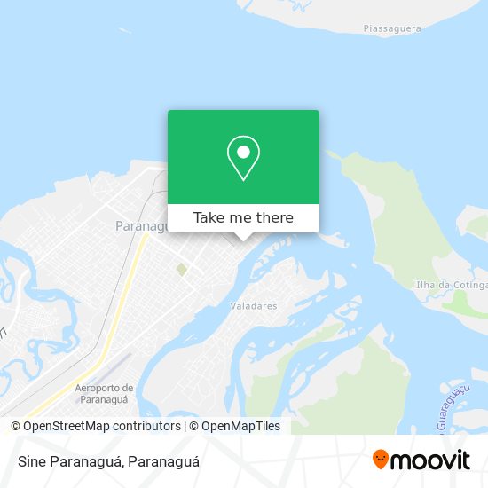 Sine Paranaguá map