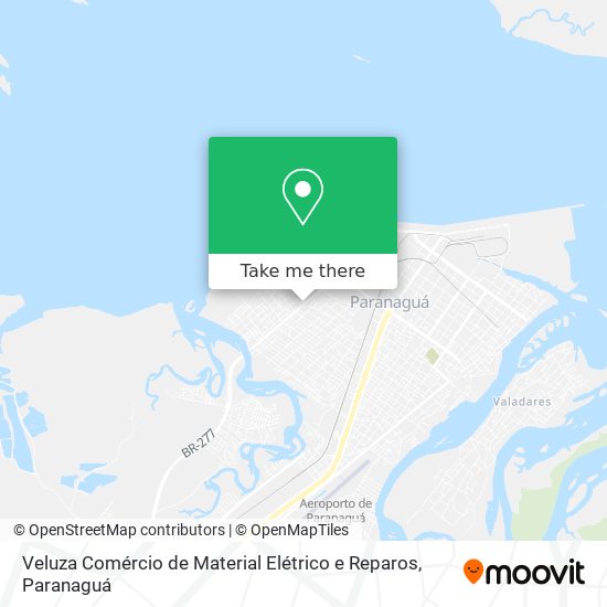 Veluza Comércio de Material Elétrico e Reparos map
