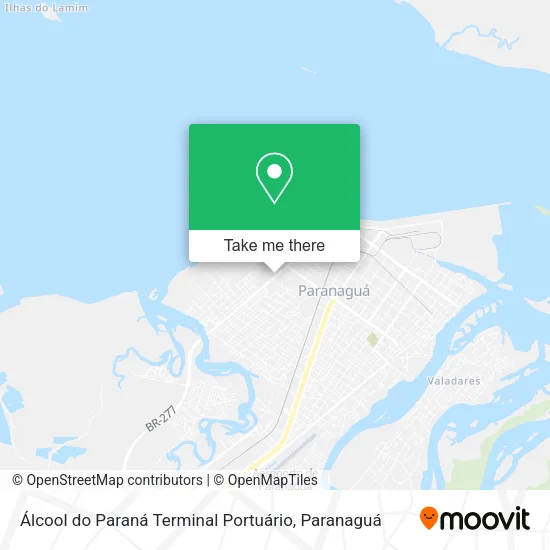 Álcool do Paraná Terminal Portuário map