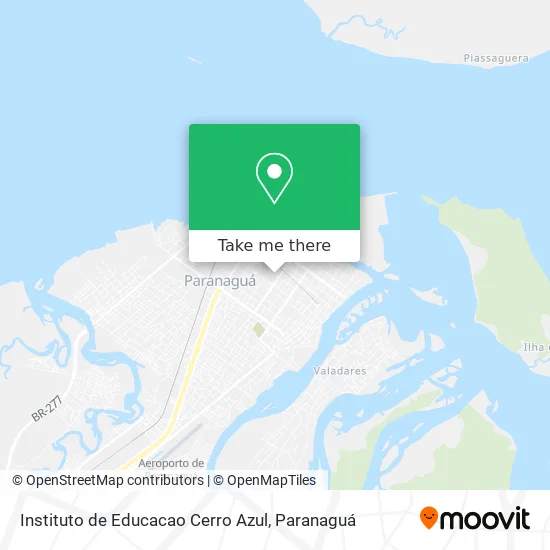 Instituto de Educacao Cerro Azul map