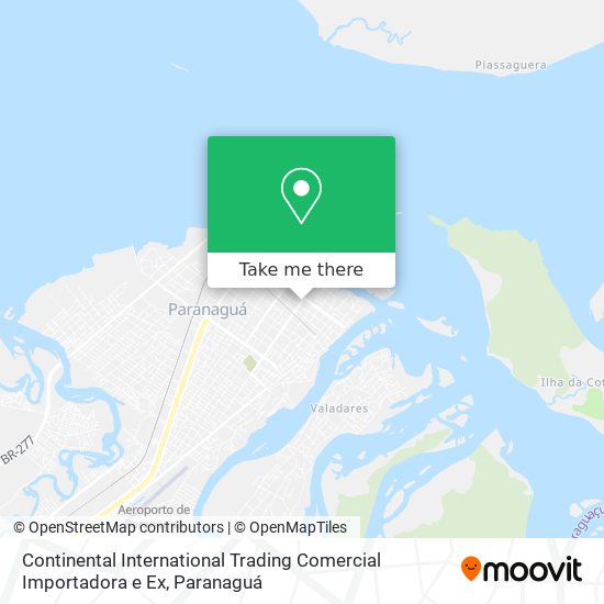 Continental International Trading Comercial Importadora e Ex map