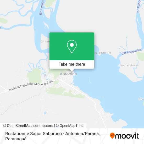 Restaurante Sabor Saboroso - Antonina / Paraná map