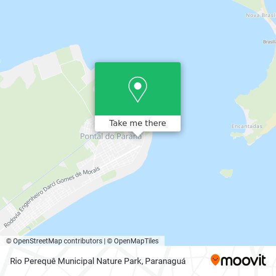 Rio Perequê Municipal Nature Park map