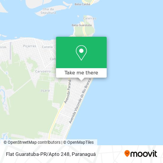 Flat Guaratuba-PR/Apto 248 map