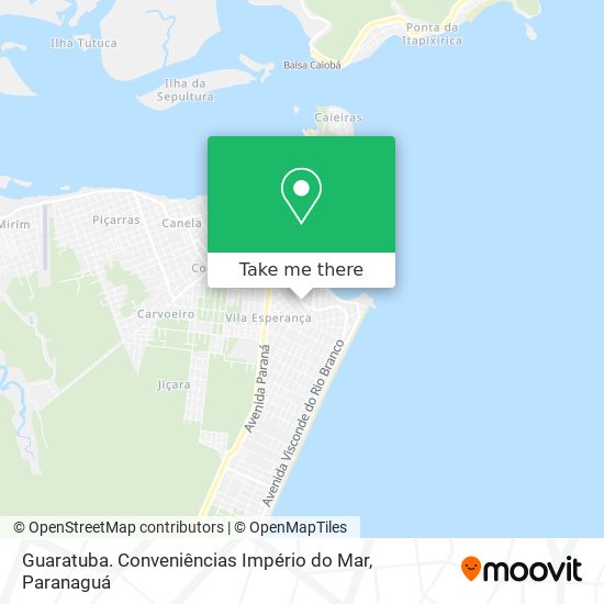 Guaratuba. Conveniências Império do Mar map