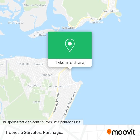 Tropicale Sorvetes map