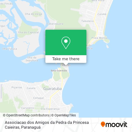 Associacao dos Amigos da Pedra da Princesa Caieiras map