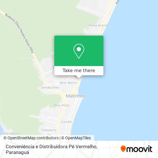 Conveniência e Distribuidora Pé Vermelho map