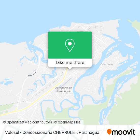 Valesul - Concessionária CHEVROLET map