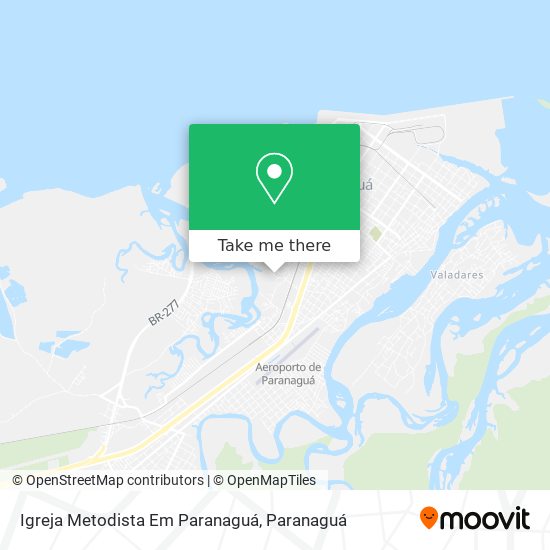 Igreja Metodista Em Paranaguá map