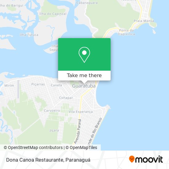 Dona Canoa Restaurante map