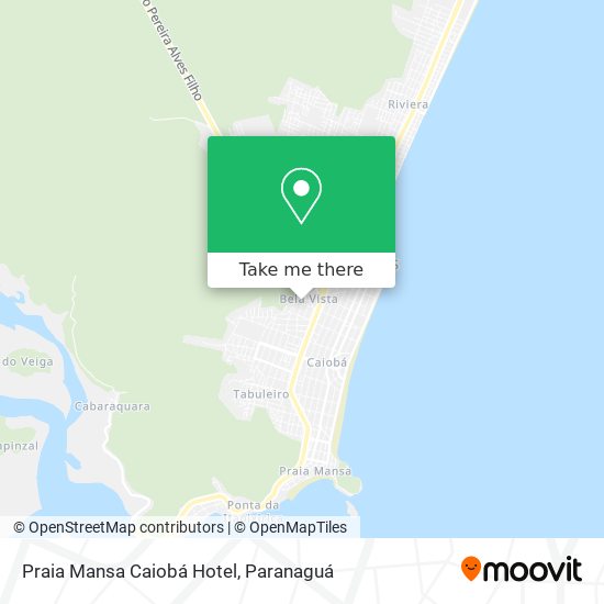 Praia Mansa Caiobá Hotel map