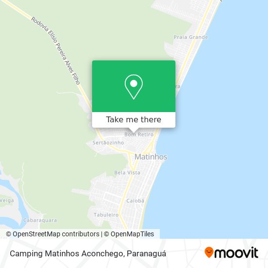 Camping Matinhos Aconchego map