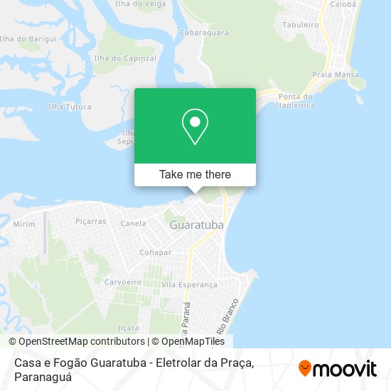 Mapa Casa e Fogão Guaratuba - Eletrolar da Praça