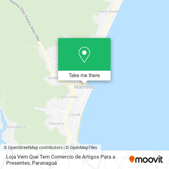 Loja Vem Que Tem Comercio de Artigos Para a Presentes map