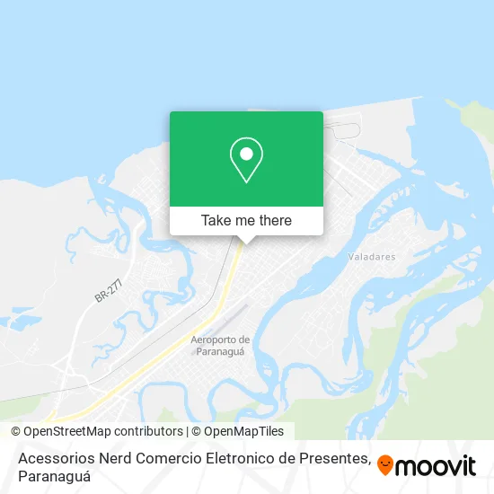 Acessorios Nerd Comercio Eletronico de Presentes map