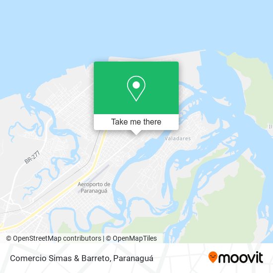 Comercio Simas & Barreto map