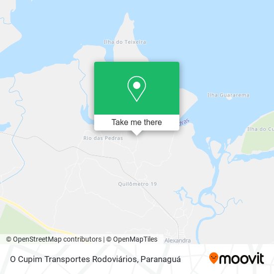 O Cupim Transportes Rodoviários map