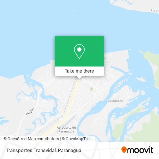 Transportes Transvidal map