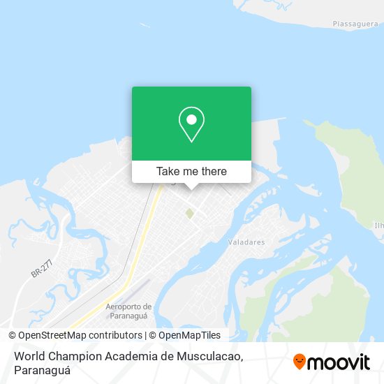 Mapa World Champion Academia de Musculacao