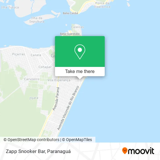 Zapp Snooker Bar map