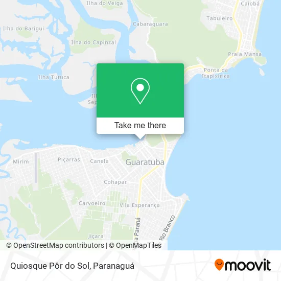 Quiosque Pôr do Sol map