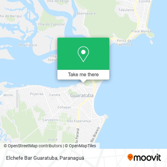 Elchefe Bar Guaratuba map