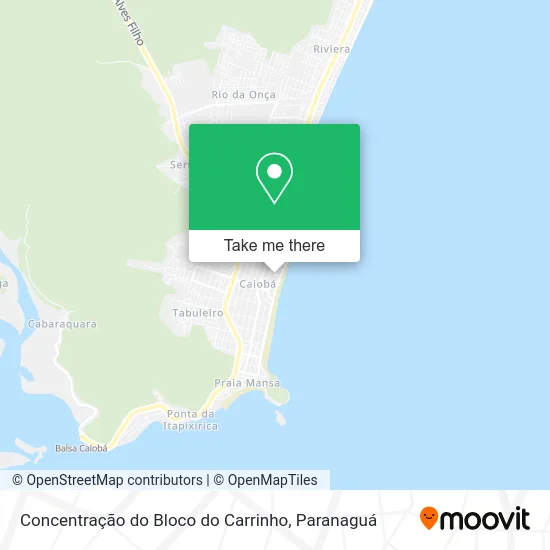 Concentração do Bloco do Carrinho map