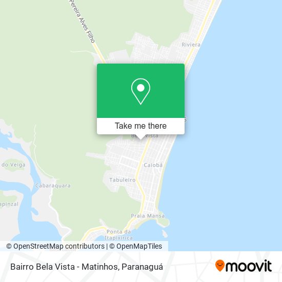 Mapa Bairro Bela Vista - Matinhos