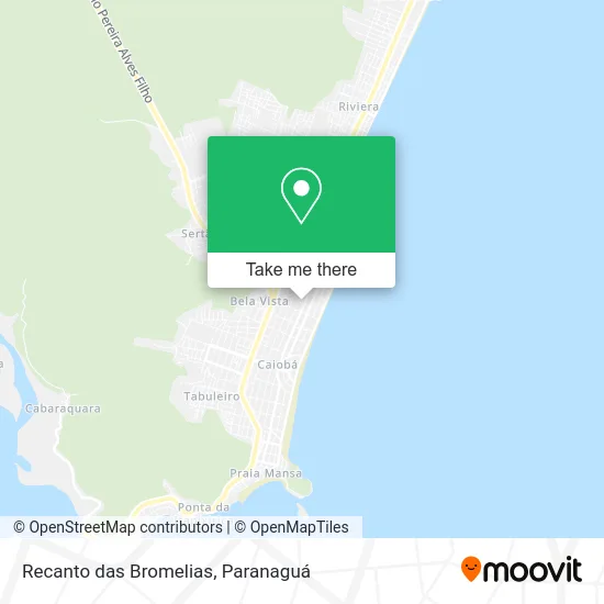 Recanto das Bromelias map