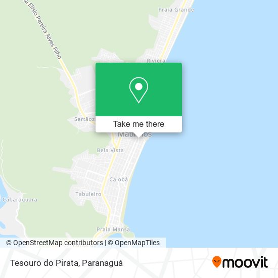 Tesouro do Pirata map