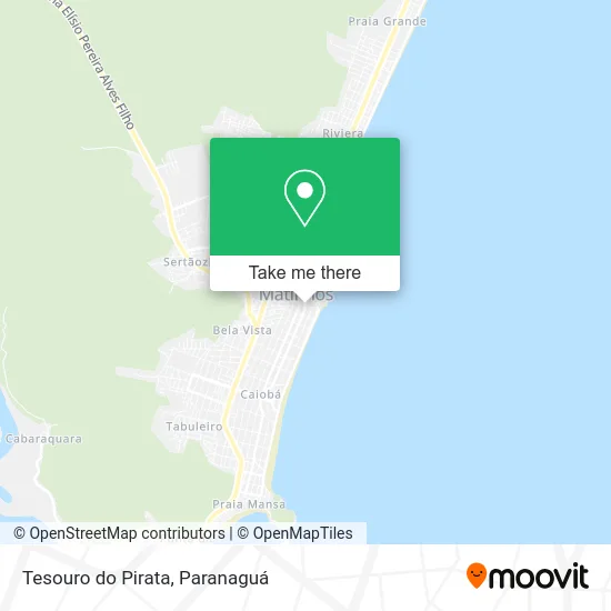 Tesouro do Pirata map