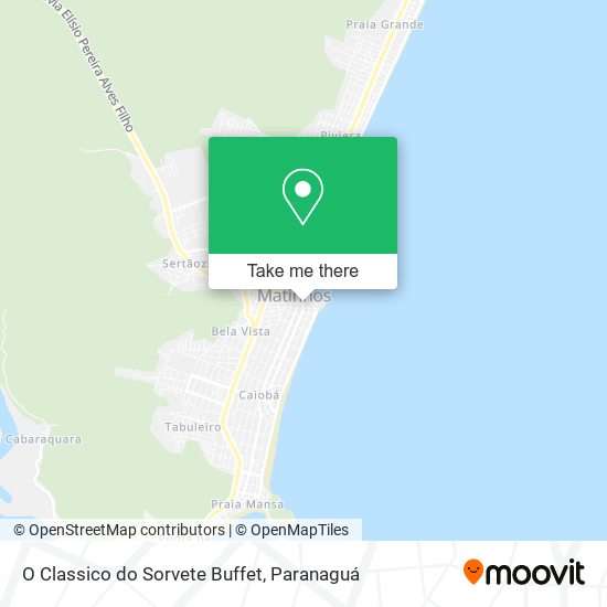 Mapa O Classico do Sorvete Buffet