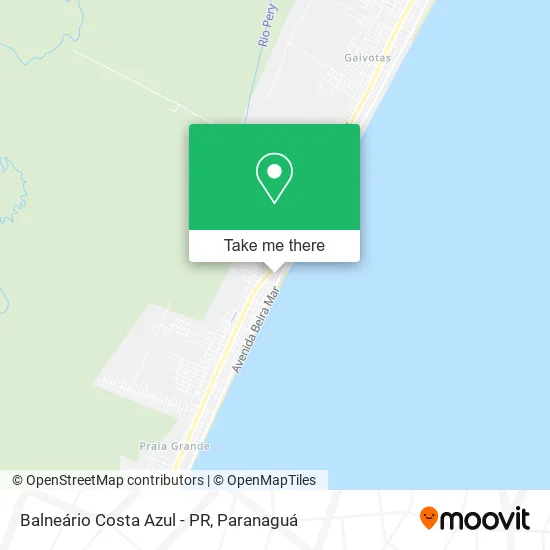 Balneário Costa Azul - PR map
