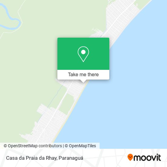 Mapa Casa da Praia da Rhay