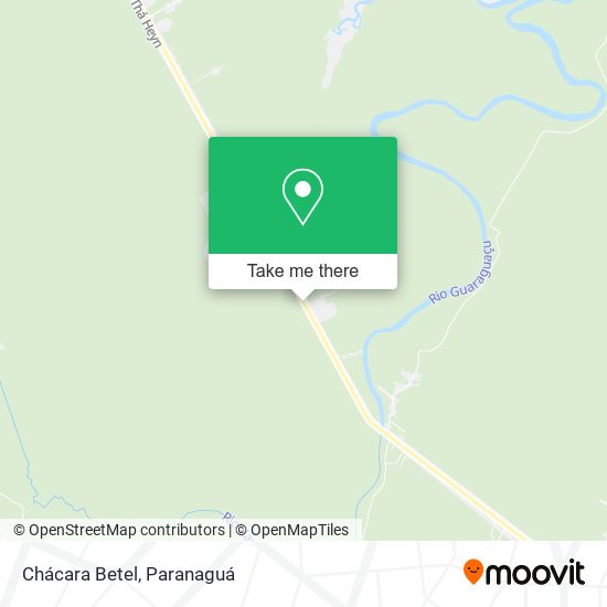 Chácara Betel map