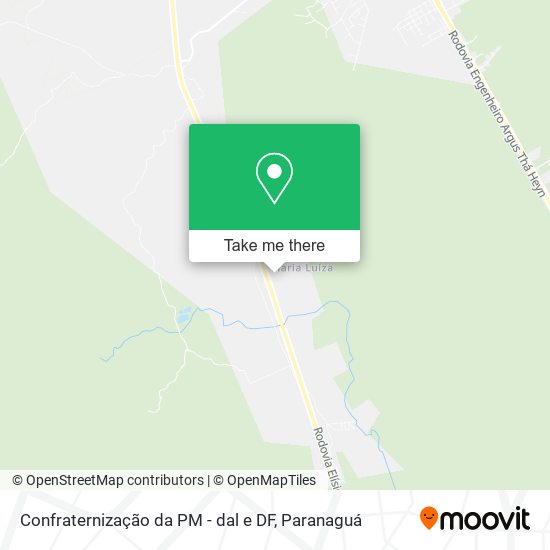 Confraternização da PM - dal e DF map