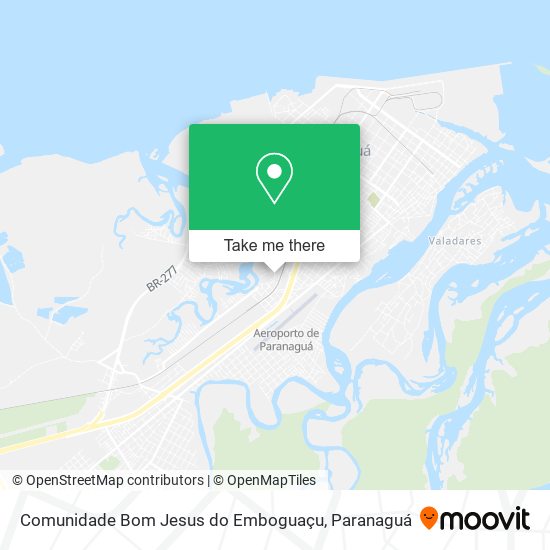 Mapa Comunidade Bom Jesus do Emboguaçu