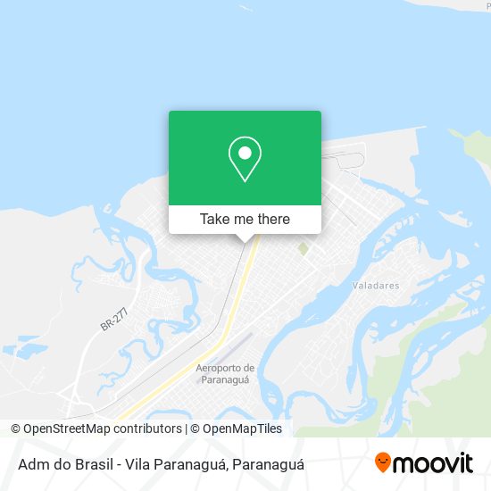 Adm do Brasil - Vila Paranaguá map