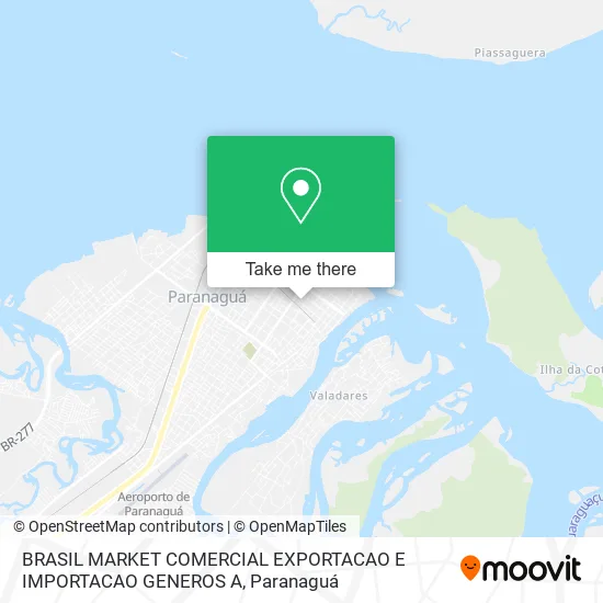 BRASIL MARKET COMERCIAL EXPORTACAO E IMPORTACAO GENEROS A map