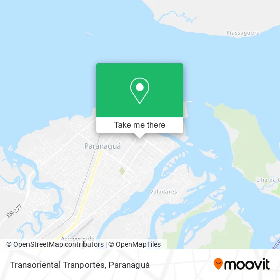 Transoriental Tranportes map