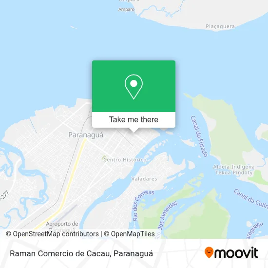 Raman Comercio de Cacau map