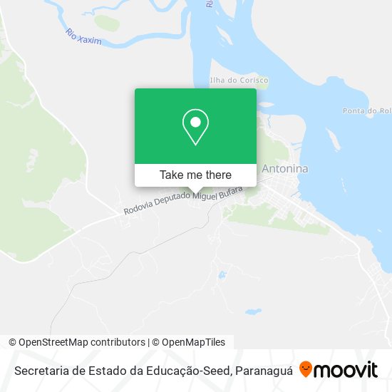 Mapa Secretaria de Estado da Educação-Seed