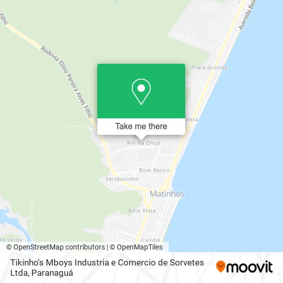 Tikinho's Mboys Industria e Comercio de Sorvetes Ltda map