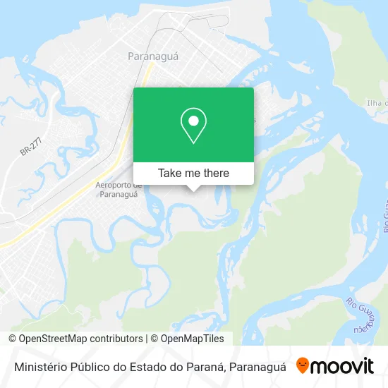 Ministério Público do Estado do Paraná map