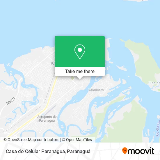 Casa do Celular Paranaguá map