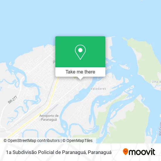 1a Subdivisão Policial de Paranaguá map