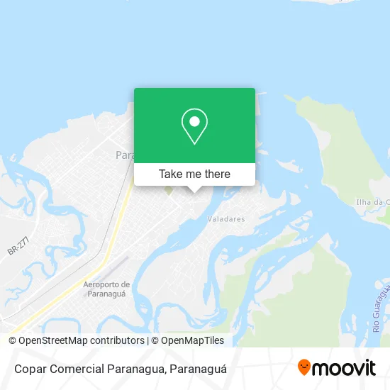 Copar Comercial Paranagua map